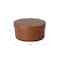 Hello Honey® 6.25" Caramel Brown Round Lacquered Bamboo Container with Lid